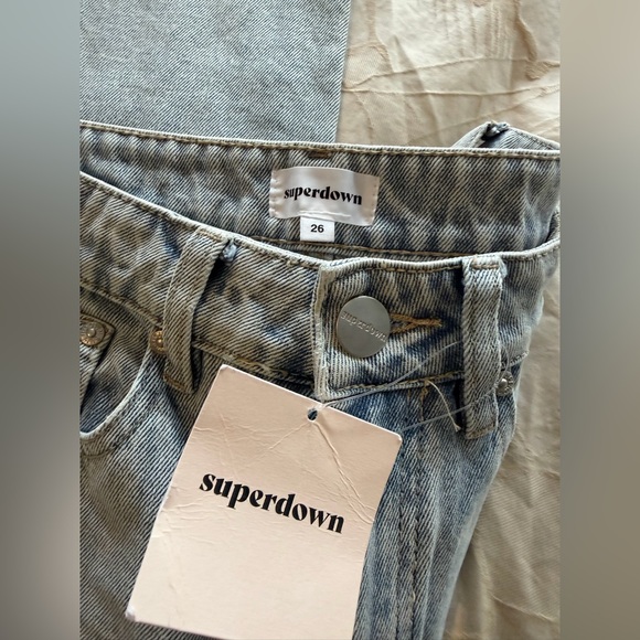 Superdown Light Blue Women's Jeans Size 26 HighRise - Picture 8 of 10